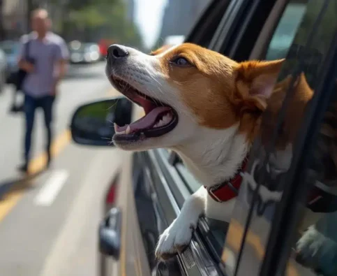 How to Stop a Dog from Barking in the Car or at Passersby