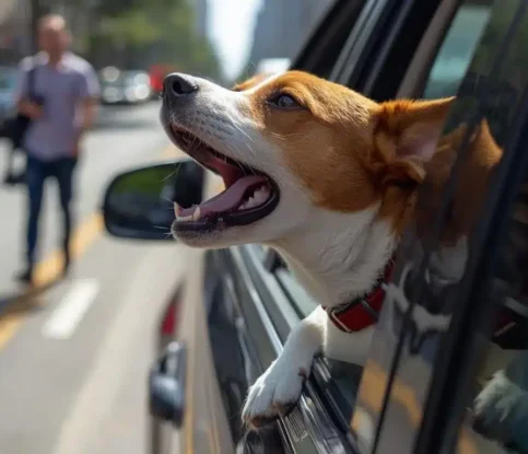 How to Stop a Dog from Barking in the Car or at Passersby