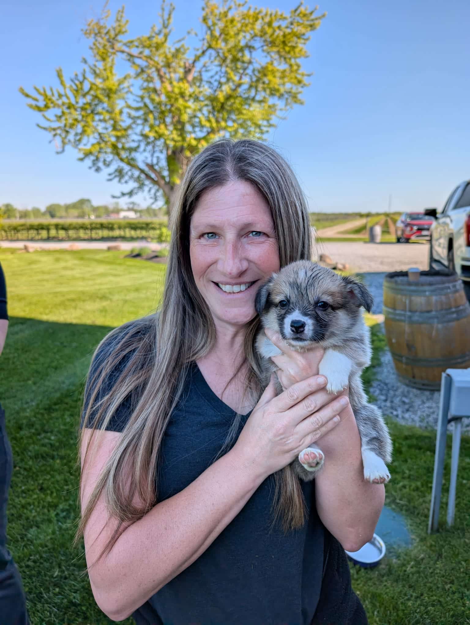 Kelly Gould - Dog Trainer Windsor - with puppy